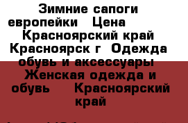 Зимние сапоги, европейки › Цена ­ 1 000 - Красноярский край, Красноярск г. Одежда, обувь и аксессуары » Женская одежда и обувь   . Красноярский край